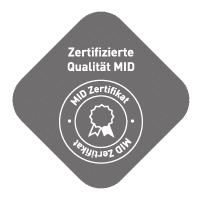 Zertifikatsiegel für Pfreundt: Zertifizierte Qualität MID für mobile Wiegesysteme wie Bagger- und Kranwaagen.